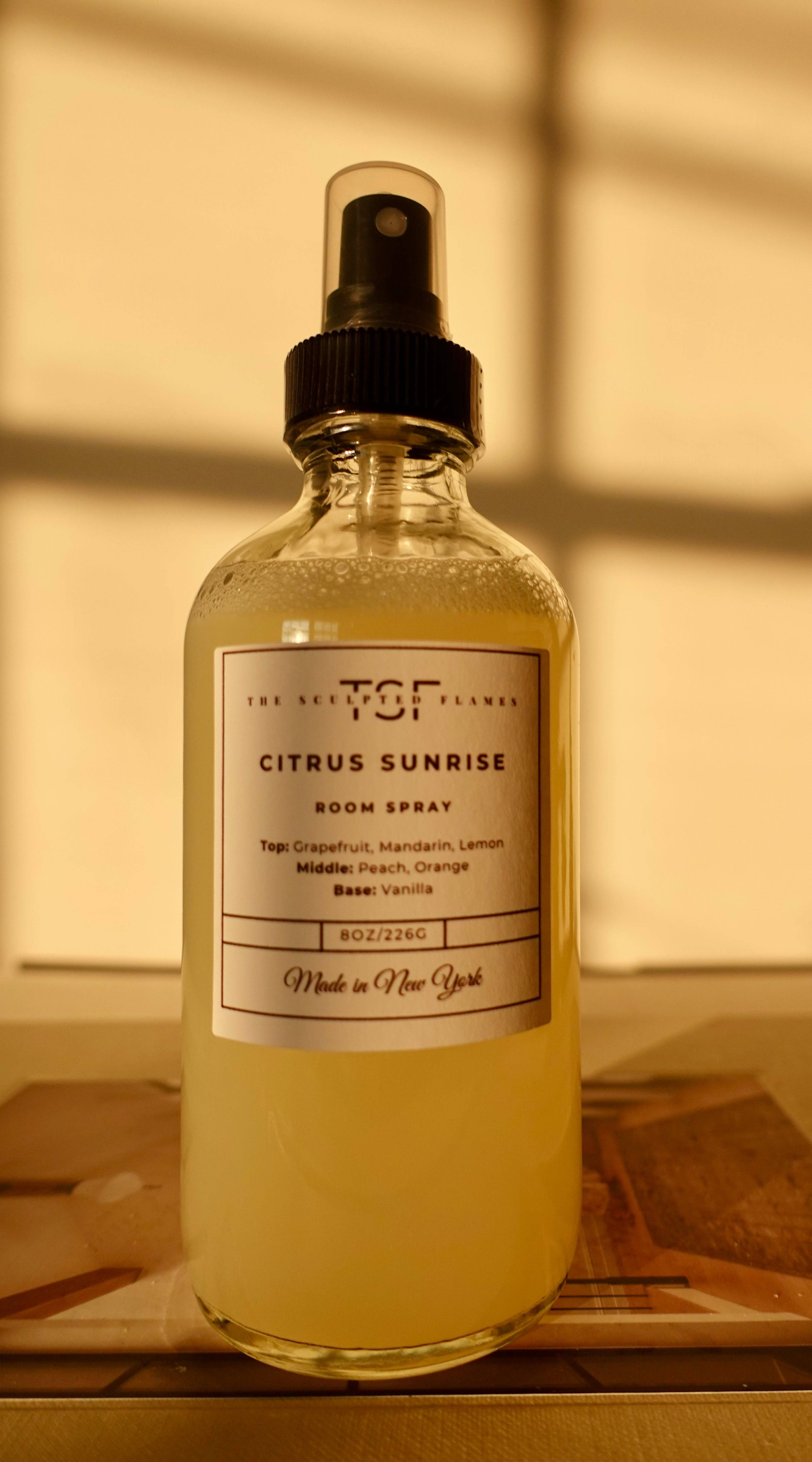 Citrus Sunrise Room & Linen Spray - The Sculpted Flames 