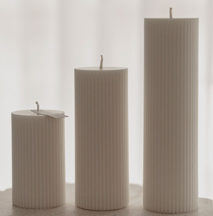 Column Pillar Candles - The Sculpted Flames 