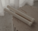Ribbed Pillar Candle - The Sculpted Flames 